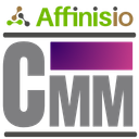 Affinisio sitting atop CMM alphabets indicating suite-integrated board compliances, meetings and minutes under corporate law