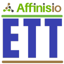 Affinisio sitting atop ETT alphabets to indicate suite-integrated management of employee trading and pre-clearance